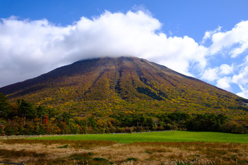 View of Mount Daisen in Tottori prefecture, japan