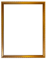 Photo antique picture frame isolated on white background