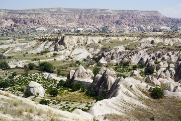 Fototapeta na wymiar Landscape of natural valley in Cappadocia
