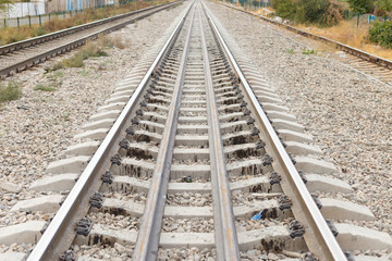 Fototapeta premium The length of the railway