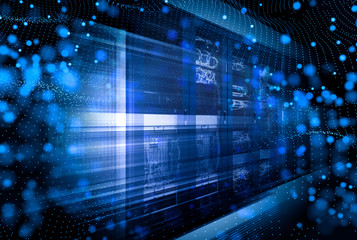 High speed traffic transaction of information through network dta center concept. Technological...