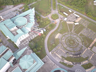 Kuching, Sarawak / Malaysia - October 16 2019: The buildings and scenery of University of Malaysia Sarawak (Unimas) Kuching, Sarawak of the Borneo island