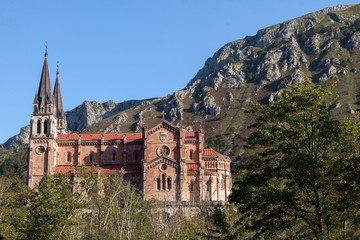 Fototapeta na wymiar Enclave natural del Santuario de Covadonga