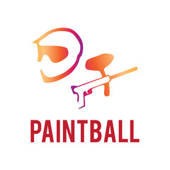 Vector logo for paintball and airsoft game