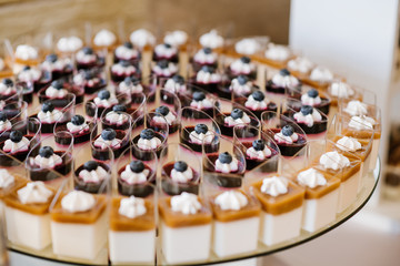 Sweet candy bar on a celebration day