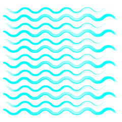 Hand drawn watercolor wave pattern