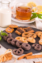 Shortcrust pastry biscuits.