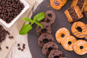 Shortcrust pastry biscuits.