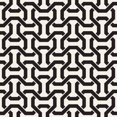 Vector seamless pattern. Modern abstract lattice design. Repeating geometric interlaced lines.