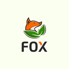 Obraz premium Fox vector design template