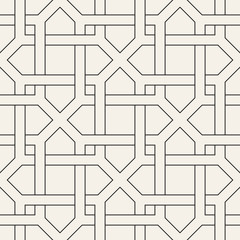 Vector seamless pattern. Modern stylish abstract texture. Repeating geometric tiles