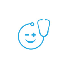 Healthcare Icon with Stethoscope for Logo or Any Design Templates