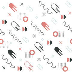 Geometric shape ornament. Modern stylish texture.