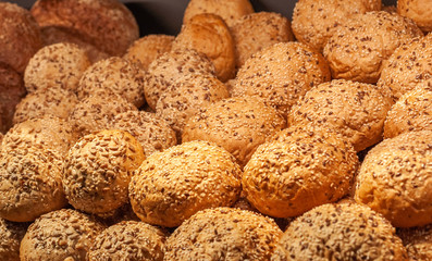 Different types of handmade bread. Different forms of bread