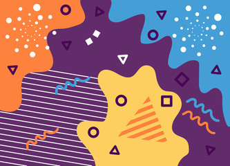 Abstract concept graphic playground banner