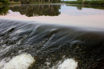 weir near Leipzig