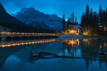 Emerald Lake in Beautiful British Columbia Canada Cozy Cabin in Canada during fall Emerald lake...