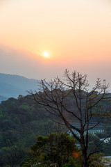 The sunrise in Chiang Mai, Thailand