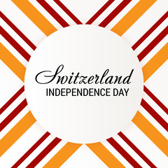 Obraz premium Happy Swiss National Day