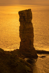 The Old Man of Hoy, a sea stack on Hoy, Orkney Islands, Scottish Highlands.