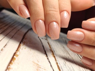 Glamorous luxurious crocodile manicure. Design glamorous nails