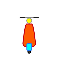 vector simple icon with motorcycle shape