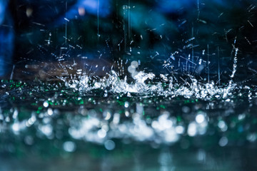 Water splashes