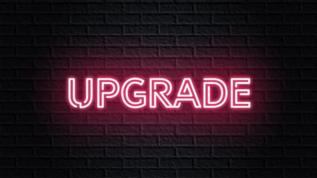 red neon video animation upgrade