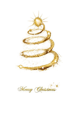 Merry Christmas seasonal greeting card
