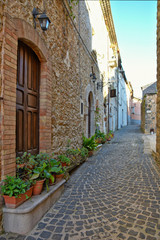 Pico, Italy, 04/21/2018. A day of vacation in a medieval village in the province of Frosinone.