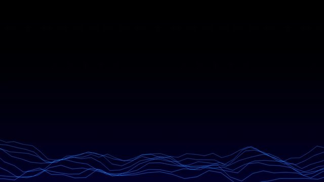 Abstract background motion transformation of empty copy space with plexus pattern of future innovation technology digital business concept with line network for decentralize communication connection