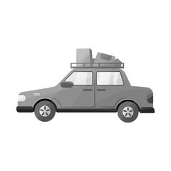 Vector illustration of auto and travel icon. Graphic of auto and car vector icon for stock.