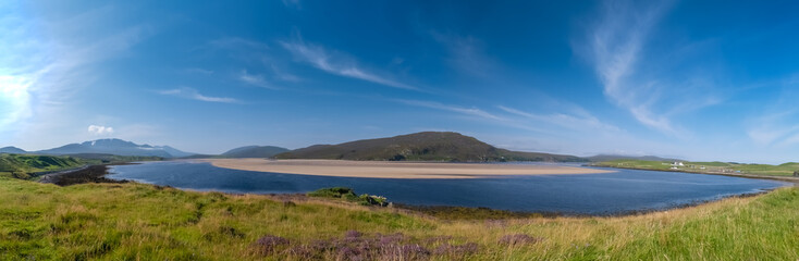 Gorgeous landscapes in the far north of the Scottish highlands along the iconic NC500 coastal route