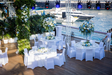 elegant table in a restaurant