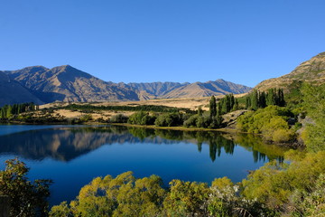 Fototapeta na wymiar Glendu Bay & Motutapu Valley, Wanaka, Otago, New Zealand
