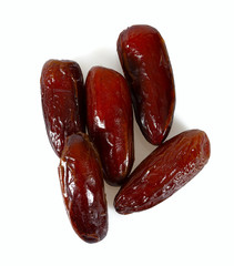 date fruit isolated on white background