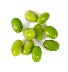soya beans isolated on white