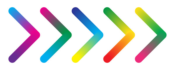 Colorful arrows - vector.