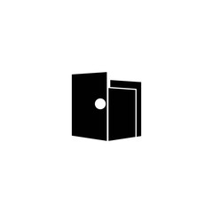 Door logo template vector icon