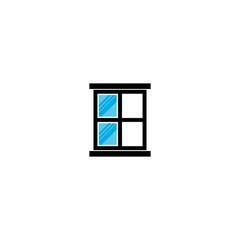 Window logo template vector icon design