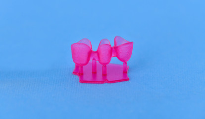 plastic mold for different types of dental tooth crowns