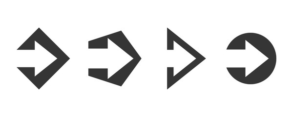 Set of arrows - vector.