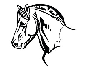 Vector horse portrait 2