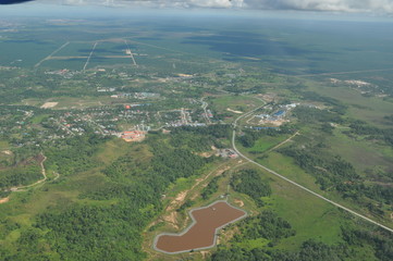 The beautiful villages of Marudi and Lawas in nothern Sarawak, the island of Borneo.