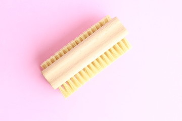 wooden brush for nail cleaning