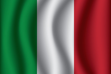 Waving Flag of Italy. Italy Icon vector illustration eps10.