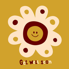 Get well soon greeting card