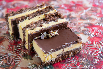 Nanaimo chocoloate bars, Christmas food