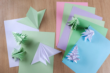 In the process of making Christmas trees.