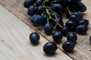Bunch of red grapes